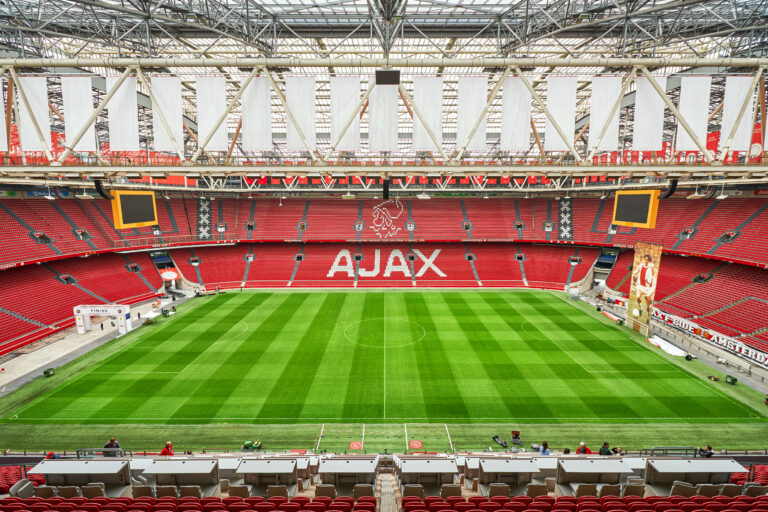 Amsterdam/netherlands,-,April,25,,2018:the,Field,Of,Johan,Cruyff,Arena